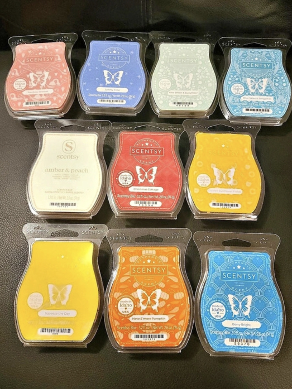 Large Lot Of 10!!! Scentsy Bar Wax Melts
